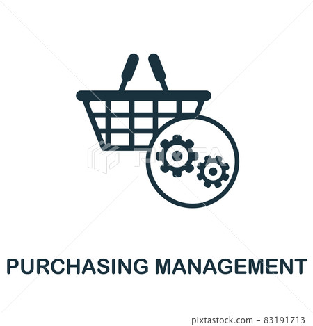 Purchasing Management icon. Monochrome sign from company management collection. Creative Purchasing Management icon illustration for web design, infographics and more Purchasing Management icon. Monochrome sign from company management collection. Creative Purchasing Management icon illustration for web design, infographics and more 83191713