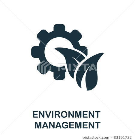 Environment Management icon. Monochrome sign from company management collection. Creative Environment Management icon illustration for web design, infographics and more Environment Management icon. Monochrome sign from company management collection. Creative Environment Management icon illustration for web design, infographics and more 83191722