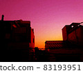 Beautiful sunset and cityscape 83193951