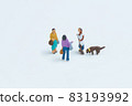 Figure greeting with neighbors 83193992
