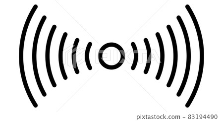 Smartphone fingerprint sensor icon, simple linear logo stock illustration Smartphone fingerprint sensor icon, simple linear logo stock illustration 83194490