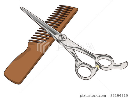 剪刀和梳子 83194519