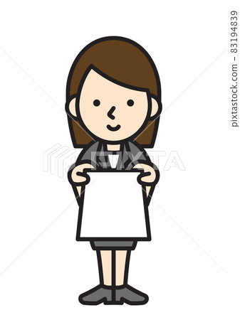 Working person, female office worker, suit, businessman Working person, female office worker, suit, businessman 83194839