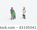 Figure greeting with neighbors 83195041