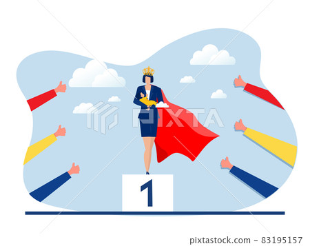 super mom,Hero woman mother doing office work and homework alone. 83195157