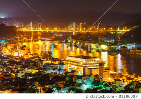 從千光寺看忍道橋 尾道夜景 83196397