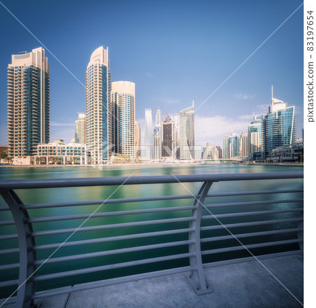 Day view of Dubai Marina bay with clear sky, UAE - Stock Photo [83197654] -  PIXTA