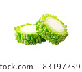 bitter gourd isolated on white background 83197739