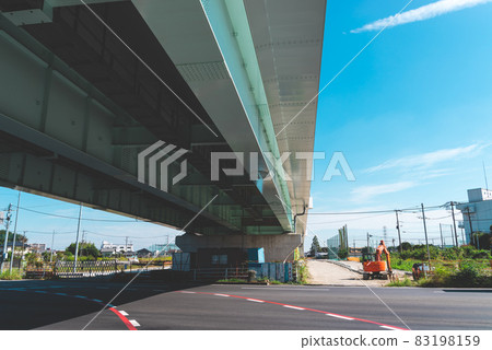 National highway No. 254 bypass construction Shimonanbata intersection bridge Shiki city side 2021.10 c-3 film style National highway No. 254 bypass construction Shimonanbata intersection bridge Shiki city side 2021.10 c-3 film style 83198159