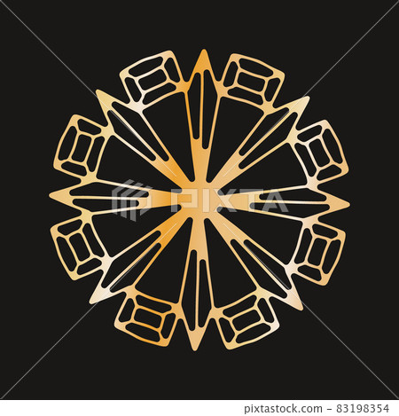 cute snowflake, festive christmas design of unique winter symbol. 83198354