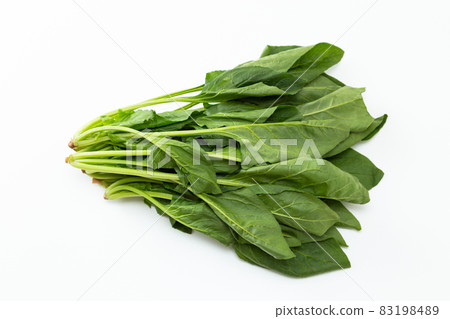Spinach white background 83198489