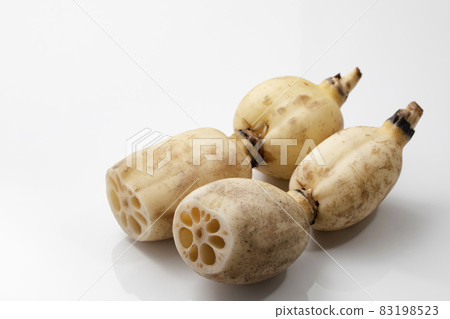 在白色背景上的蓮藕 在白色背景上的蓮藕 83198523