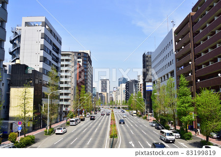 Scenery of Azabu-dori, Tokyo in 2020 83199819