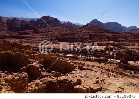 Jordan Petra Ruins Valley World Heritage Site Jordan Petra Ruins Valley World Heritage Site 83199876