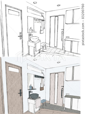 Entrance hall where you can wash your hands as soon as you return 83200760