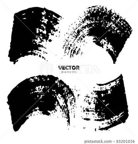 Grunge Set Brush Shape Vector Strokes in Black color on white background. Hand painted grange elements. Ink drawing. Dirty artistic design . Place for text, quote, information, company name. Grunge Set Brush Shape Vector Strokes in Black color on white background. Hand painted grange elements. Ink drawing. Dirty artistic design . Place for text, quote, information, company name. 83201016
