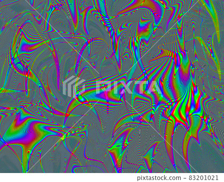 Psychedelic Rainbow Background LSD Colorful Wallpaper. Abstract Hypnotic Illusion. Hippie Retro Texture 83201021