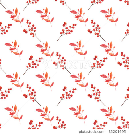 Pattern seamless with winter element watercolor - Stock Illustration ...
