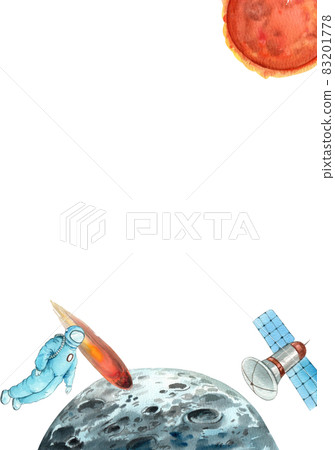 World zone day frame watercolor 83201778