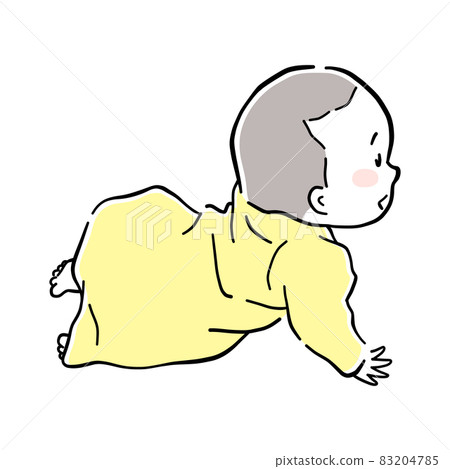 微笑的寶寶插畫素材 微笑的寶寶插畫素材 83204785