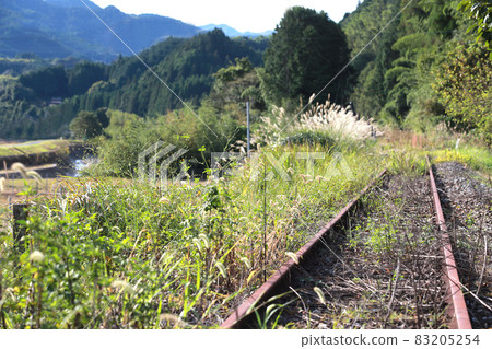 因災害或赤字而廢棄的鐵軌 因災害或赤字而廢棄的鐵軌 83205254