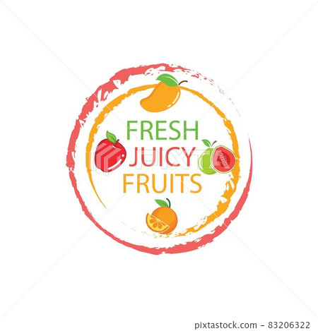 fresh juicy fruits vector illustration design - Stock Illustration ...