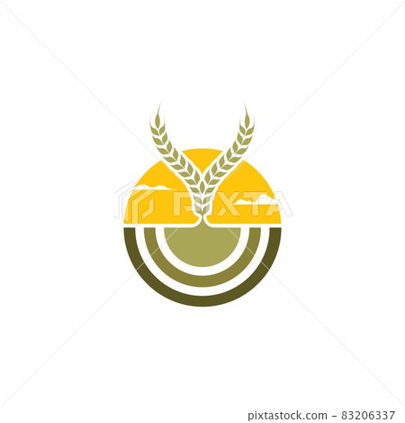 harvest icon vector illustration design template 83206337