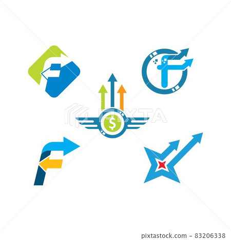 finance business icon vector illustration design template 83206338