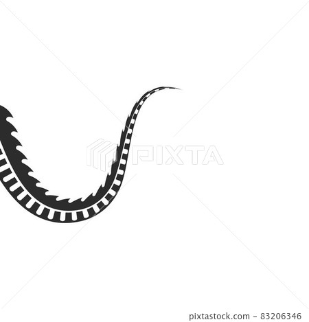 Dragon tail icon template vector illustration Dragon tail icon template vector illustration 83206346