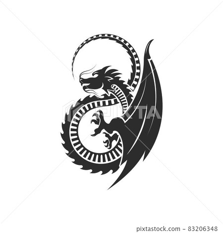 Dragon icon vector illustration design Dragon icon vector illustration design 83206348