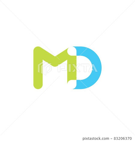 MD letter icon vector illustration design MD letter icon vector illustration design 83206370