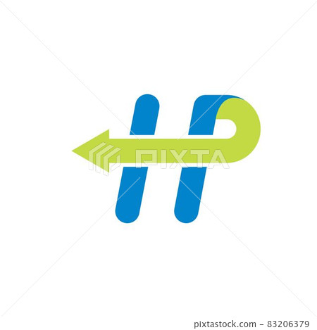 hp letter icon vector illustration design 83206379