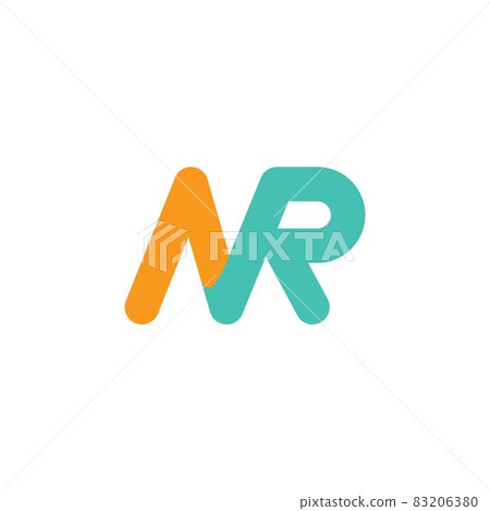 NR letter  icon vector illustration design template 83206380