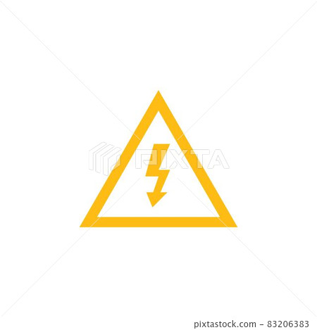 hight voltage icon vector illustration design 83206383