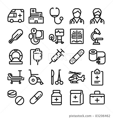 醫院醫療圖標集 83206462