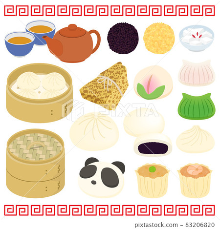 點心和點心的插圖 83206820