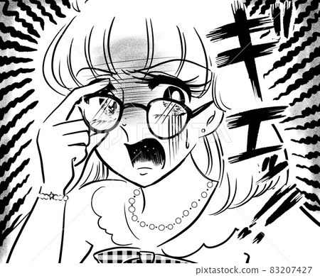 70's shojo manga fashionable glasses women angry and arguing 70's shojo manga fashionable glasses women angry and arguing 83207427