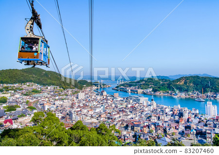 Onomichi City, Hiroshima Prefecture, Onomichi Cityscape and Senkoji Mountain Ropeway Onomichi City, Hiroshima Prefecture, Onomichi Cityscape and Senkoji Mountain Ropeway 83207460