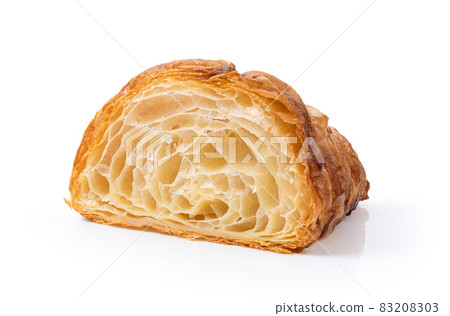 fresh croissant on white fresh croissant on white 83208303