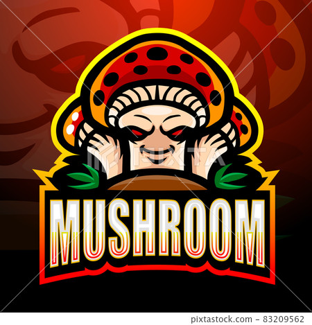 Mushroom mascot esport logo design Mushroom mascot esport logo design 83209562