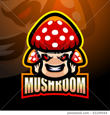 Mushroom mascot esport logo design Mushroom mascot esport logo design 83209564