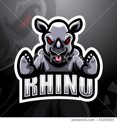Rhino esport mascot logo design Rhino esport mascot logo design 83209565