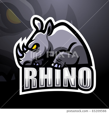 Rhino esport mascot logo design Rhino esport mascot logo design 83209566