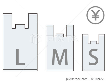 Disposable paid shopping bag image illustration Disposable paid shopping bag image illustration 83209720