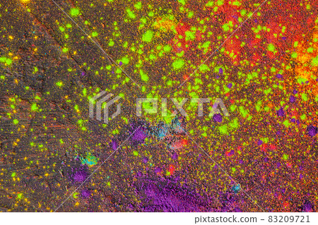 Colorful background made of Indian colorful dyes 83209721
