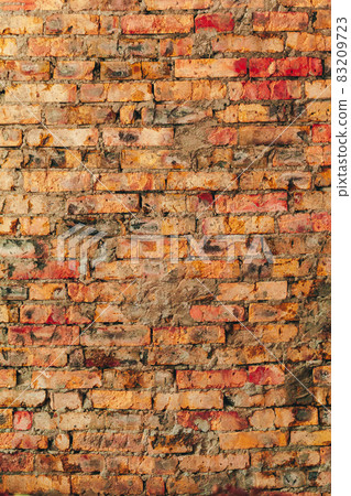 Old weathered brown brick wall for background Old weathered brown brick wall for background 83209723