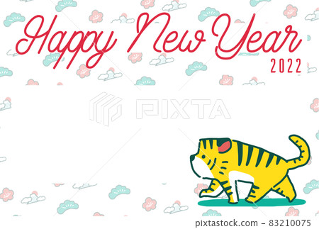 2022 Tiger Year New Year's card design Horizontal illustration copy space available 2022 Tiger Year New Year's card design Horizontal illustration copy space available 83210075