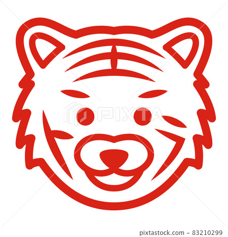 老虎字符矢量圖 83210299