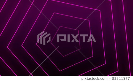Background illustration material that radio waves in a pink digital pentagon Background illustration material that radio waves in a pink digital pentagon 83211577