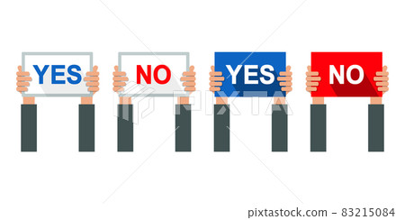 同意,不同意,是的,沒有矢量圖標插畫素材 同意,不同意,是的,沒有矢量圖標插畫素材 83215084